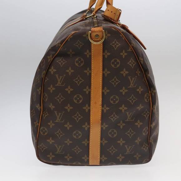 LOUIS VUITTON Monogram Keepall Bandouliere 60 Boston Bag M41412 LV Auth 101205 - Picture 4 of 16